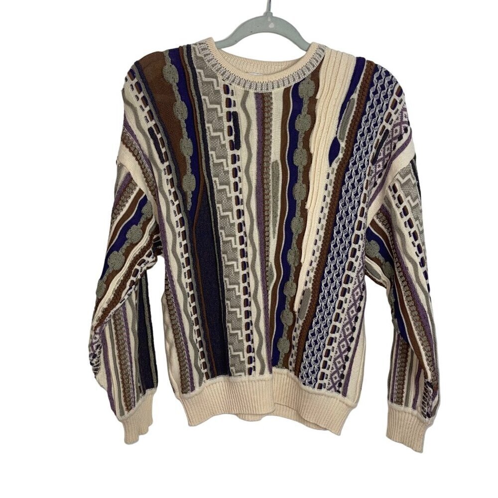 St Croix La Femme Vintage 1990s Womens Sweater Size Small Multicolor Knit
